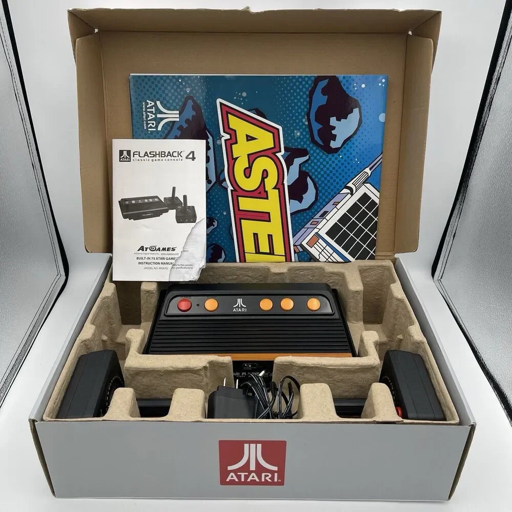 Atari Flashback 4 Classic Game Console 40th Anniversary - 75 Games WITH POSTER